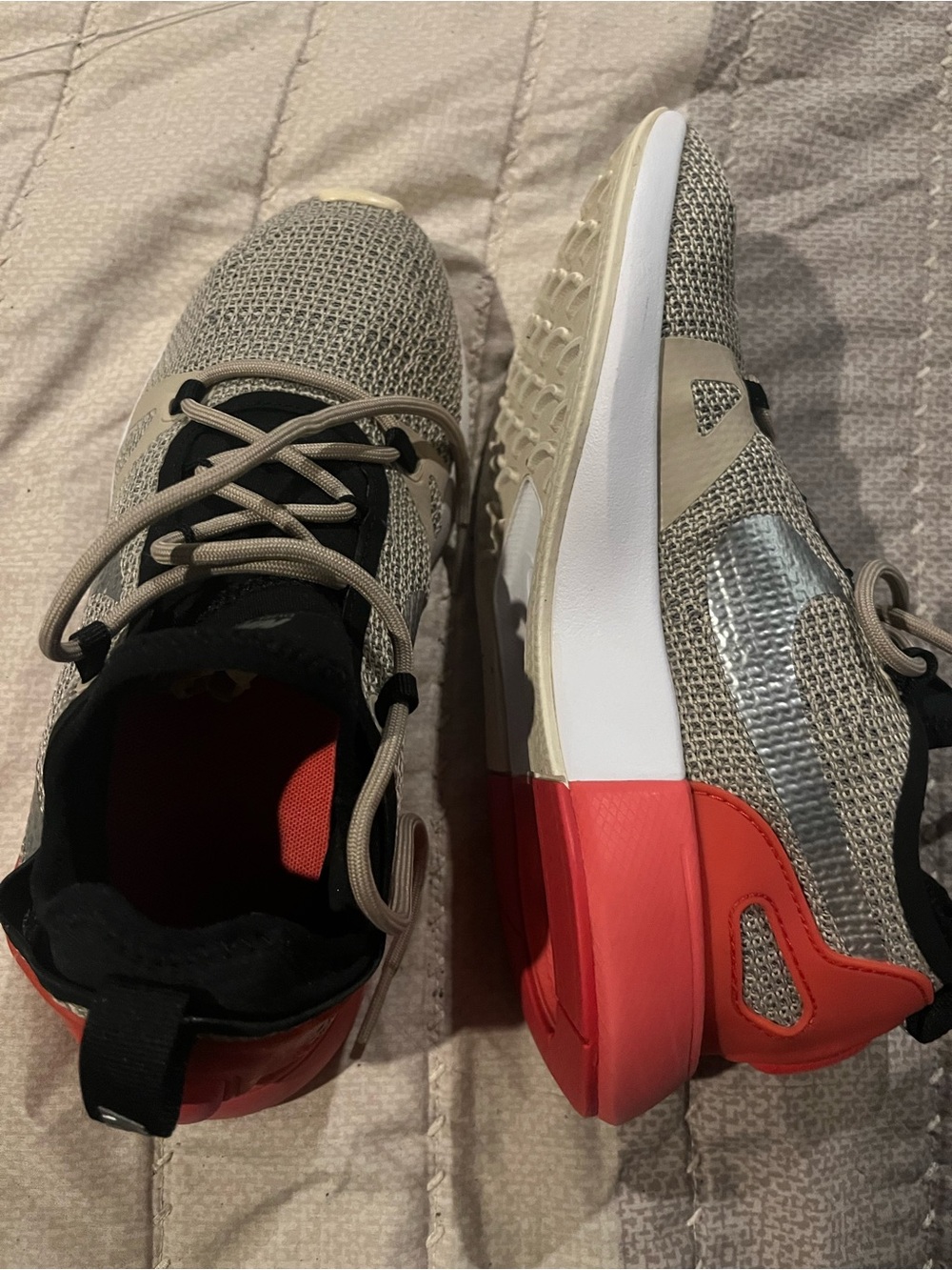 Nike Coral Pink and Black Youth Sneakers